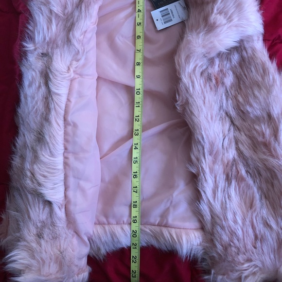 CI Sono Faux Fur collection pink vest size Large - Picture 4 of 6